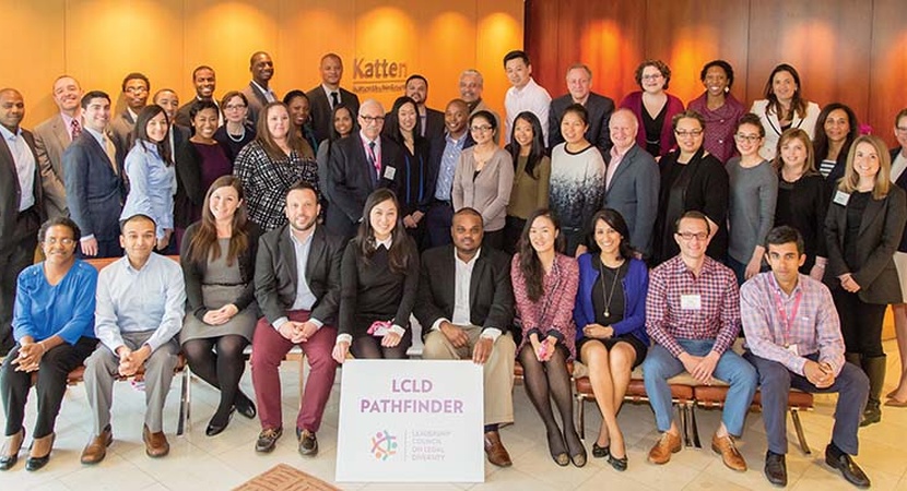 The 2015 class of LCLD Pathfinders, along with LCLD Members, staff, and meeting speakers. (Photo by Jay Haas)