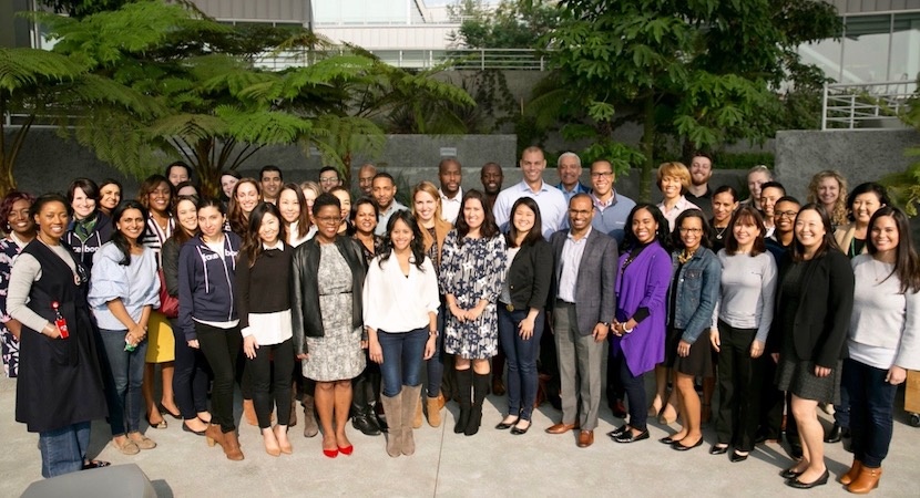 Fellows gather at the Facebook headquarters in Menlo Park, California, November 2018. (Photo courtesy of Facebook)