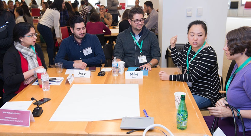 A group of 2017 Pathfinders during a session. (Photo by Wilma Jackson)