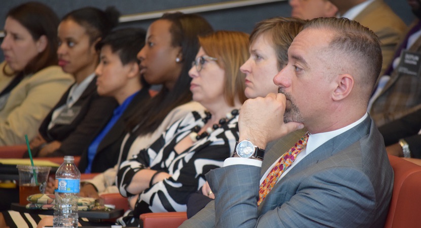 Fellows listen to William Demchak, Chairman, President, and Chief Executive Officer of PNC. (Photo bv Caitlin Puffenberger)