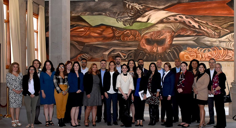 LCLD Fellows tour the National Supreme Court of Justice building in Mexico City. (Photo by Victor Rivera)