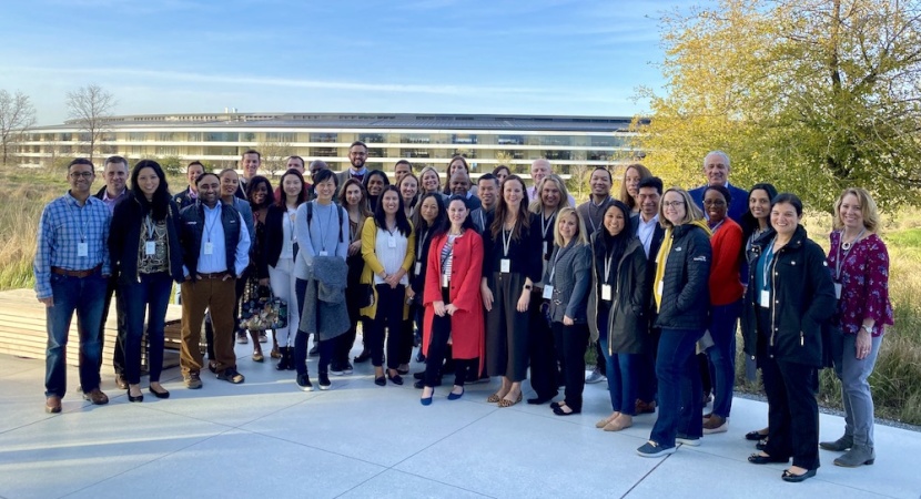 Apple hosted the 2020 LCLD Fellows for a Learning Experience in Cupertino, California, shortly before the coronavirus crisis.