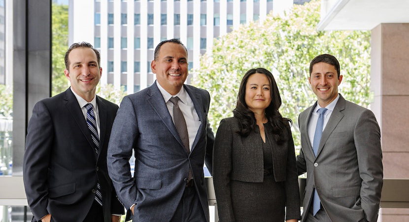 Aaron May, Joseph Ybarra, Katherine Huang, and Carlos Singer, Founding Partners of HYSM LLP.