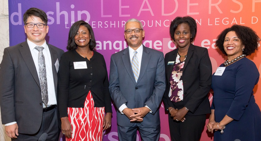 Hosted by Bricker & Eckler, the Ohio event featured speakers including Albert Lin (2014 Fellow),  Lindsay Ford Ellis (COTA),  Richard Moore (LCLD Member), Lisa Kathumbi (2017 Fellow), and Jocelyn Armstrong (Columbus Bar Assoc.). Photos by Ira Graham.