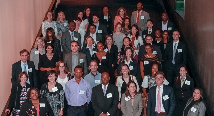 LCLD Fellows at the pre-Learning Experience dinner hosted by Dorsey & Whitney LLP at the Guthrie Theatre. (Photo by Sam Catanzaro, Dorsey & Whitney)